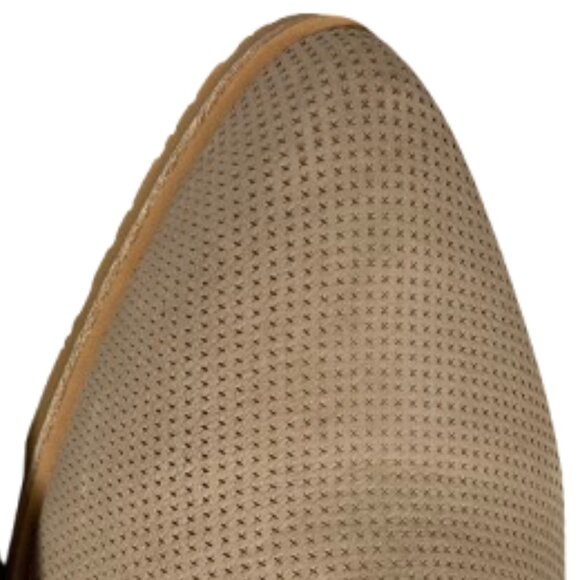 Kenneth Cole Gentle Souls Chelsea Booties NEW Perforated Tan Leather Zipper, 9.5 - Picture 6 of 10